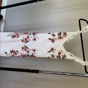 NWT lace and appliqué maxi dress